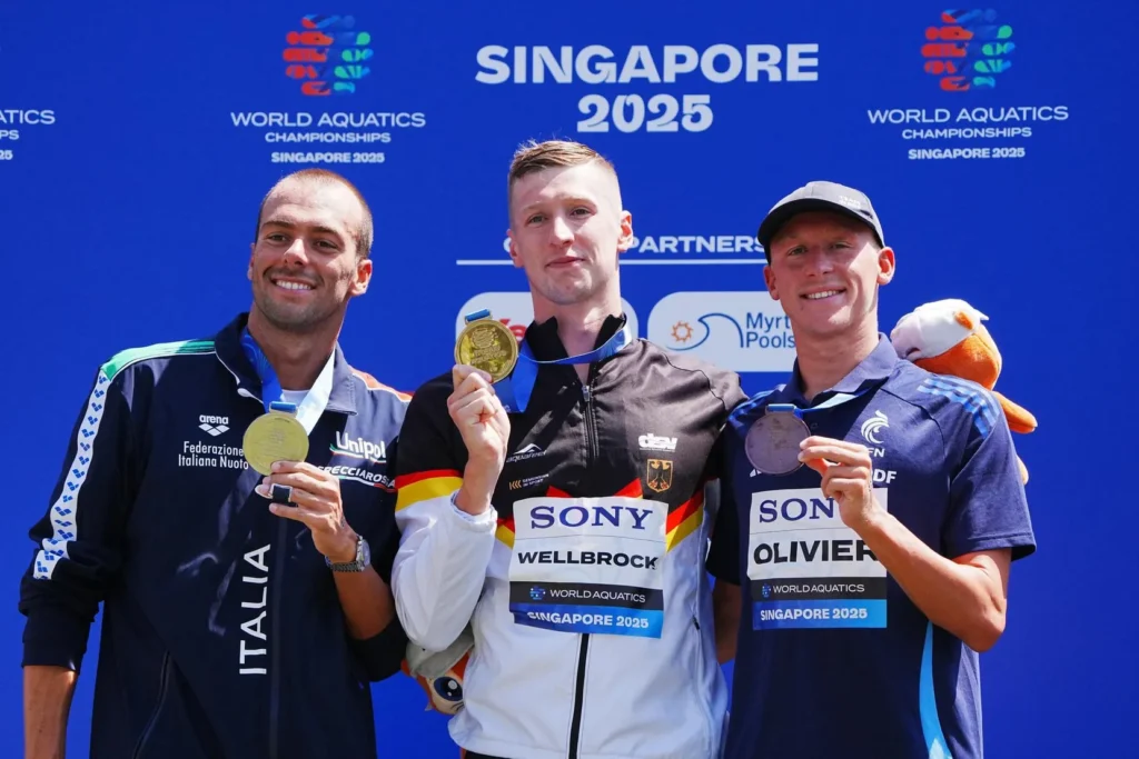 Florian Wellbrock: sedungo doblete dorado en Singapur.