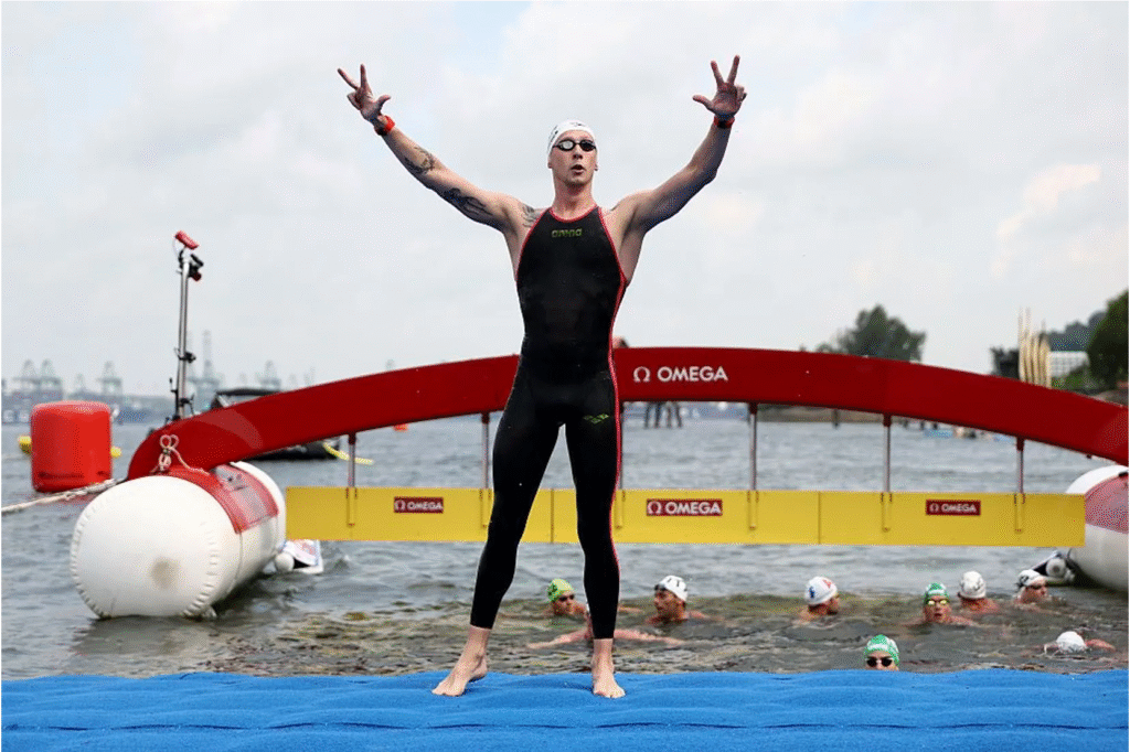 Florian Wellbrock, se lo lleva todo. Triplete de Oro en Singapur.